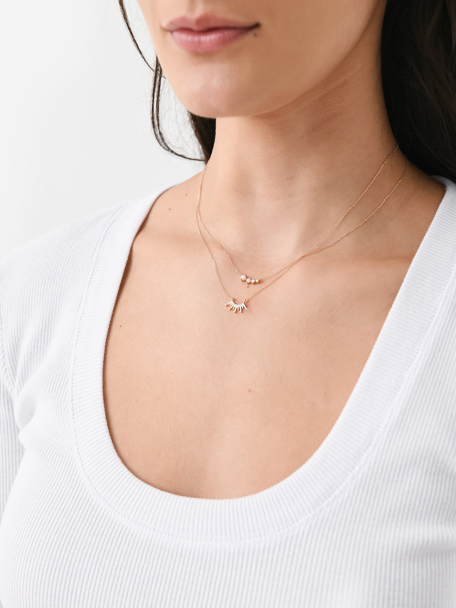 Adina Reyter Pavé Crown Necklace